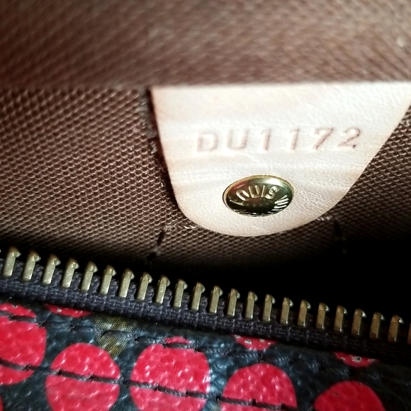 LOUIS VUITTON Speedy 30 Yayoi Kusama 2012 LTD ED Pumpkin Infinity Red Purs Bag - Picture 12 of 16